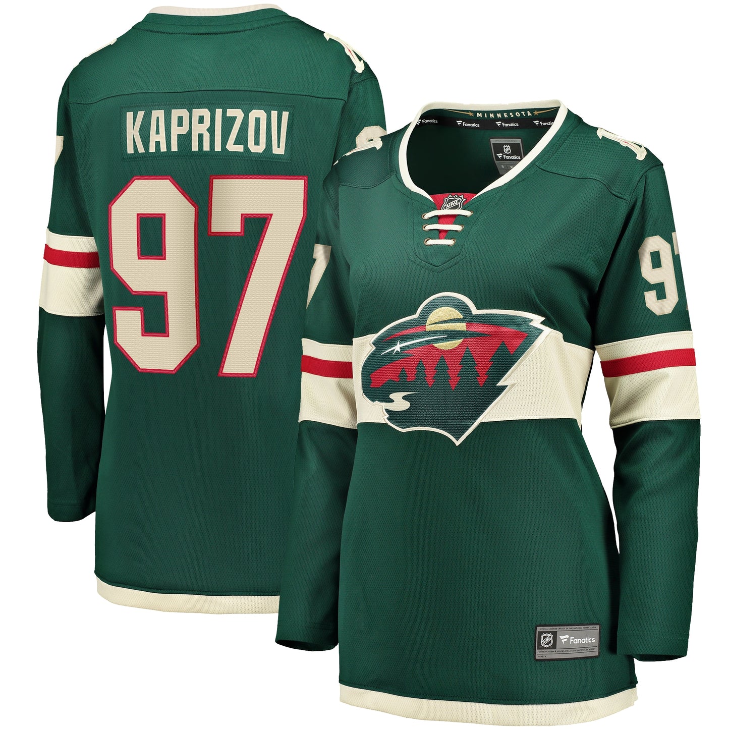 Kirill Kaprizov Minnesota Wild Fanatics Branded Women's Home Premier Breakaway Player Jersey - Green