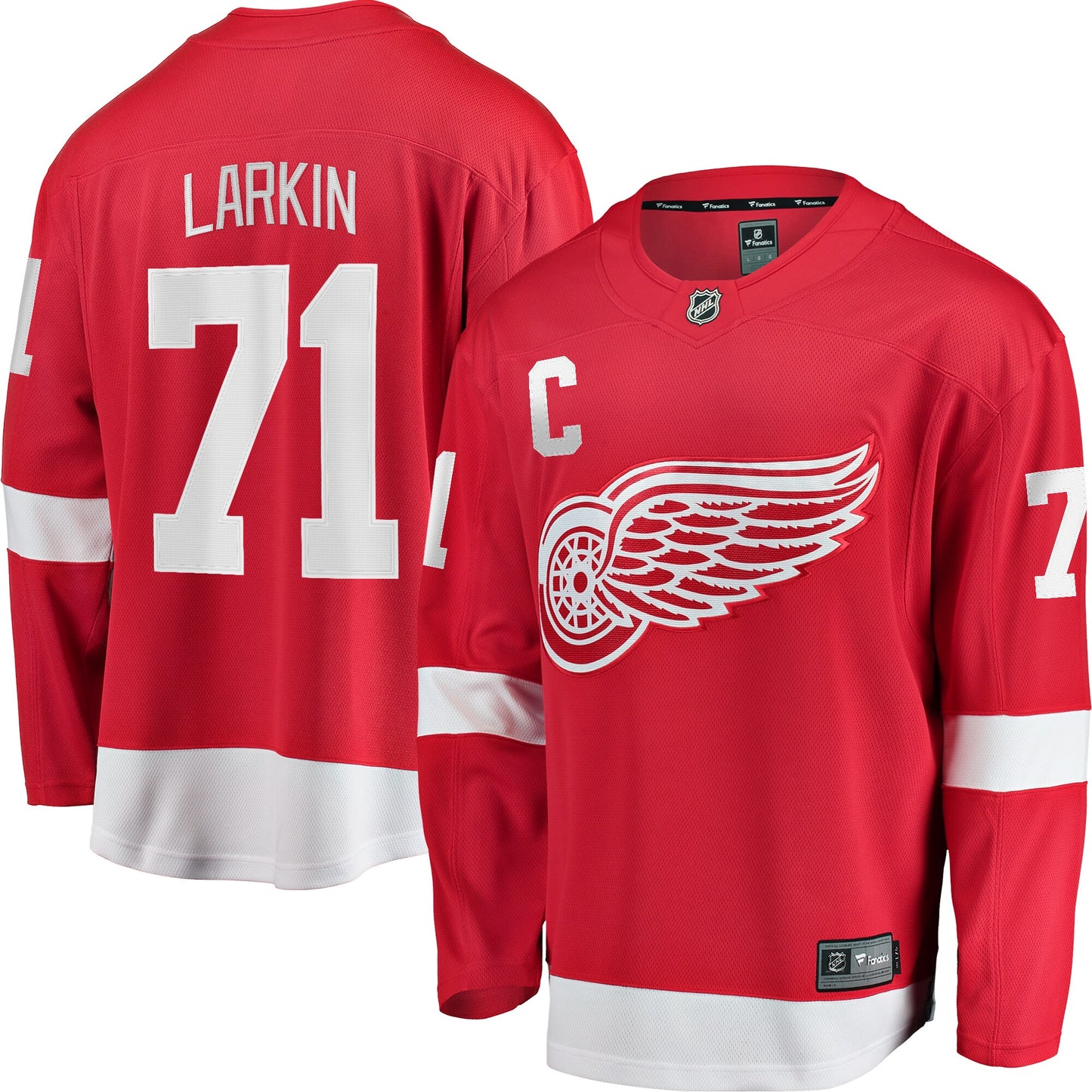 Dylan Larkin Detroit Red Wings Fanatics Branded Home Captain Premier Breakaway Player Jersey - Red