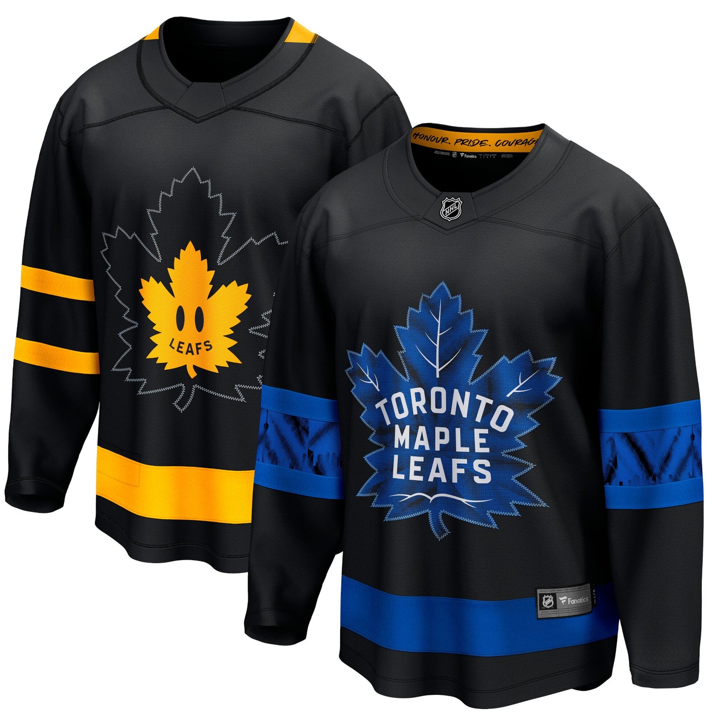 Toronto Maple Leafs Fanatics Branded Alternate Premier Breakaway Reversible Blank Jersey - Black