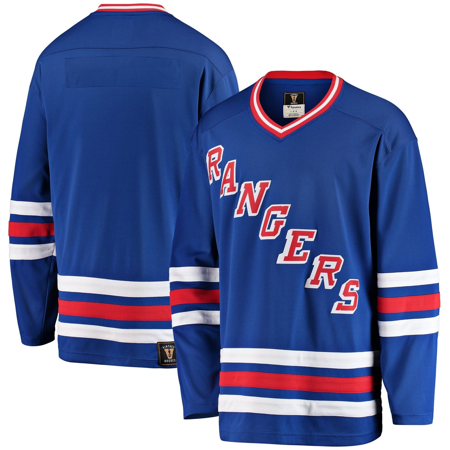 Men's Fanatics Branded Blue New York Rangers Premier Breakaway Heritage Blank Jersey