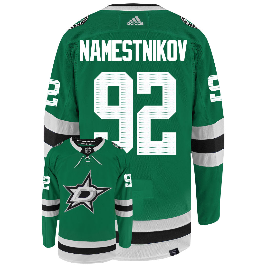 Vladislav Namestnikov Dallas Stars Adidas Primegreen Authentic NHL Hockey Jersey