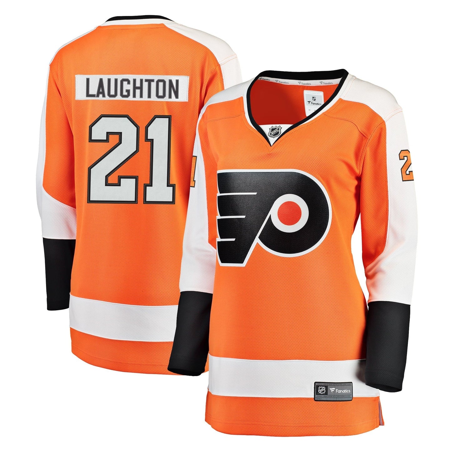 Women's Fanatics Branded Scott Laughton Orange Philadelphia Flyers Breakaway Jersey