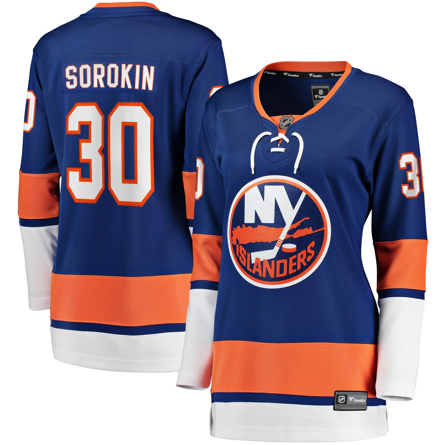 Ilya Sorokin New York Islanders Fanatics Branded Women's Home Breakaway Player Jersey - Royal