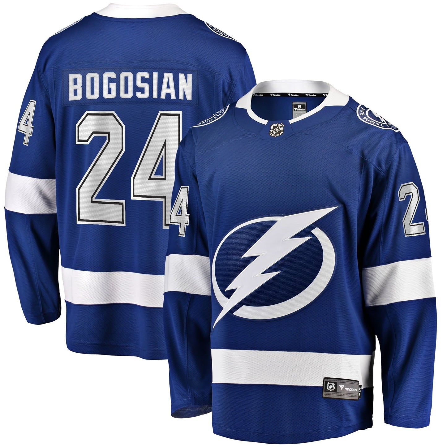 Men's Fanatics Branded Zach Bogosian Blue Tampa Bay Lightning Home Breakaway Player Jersey