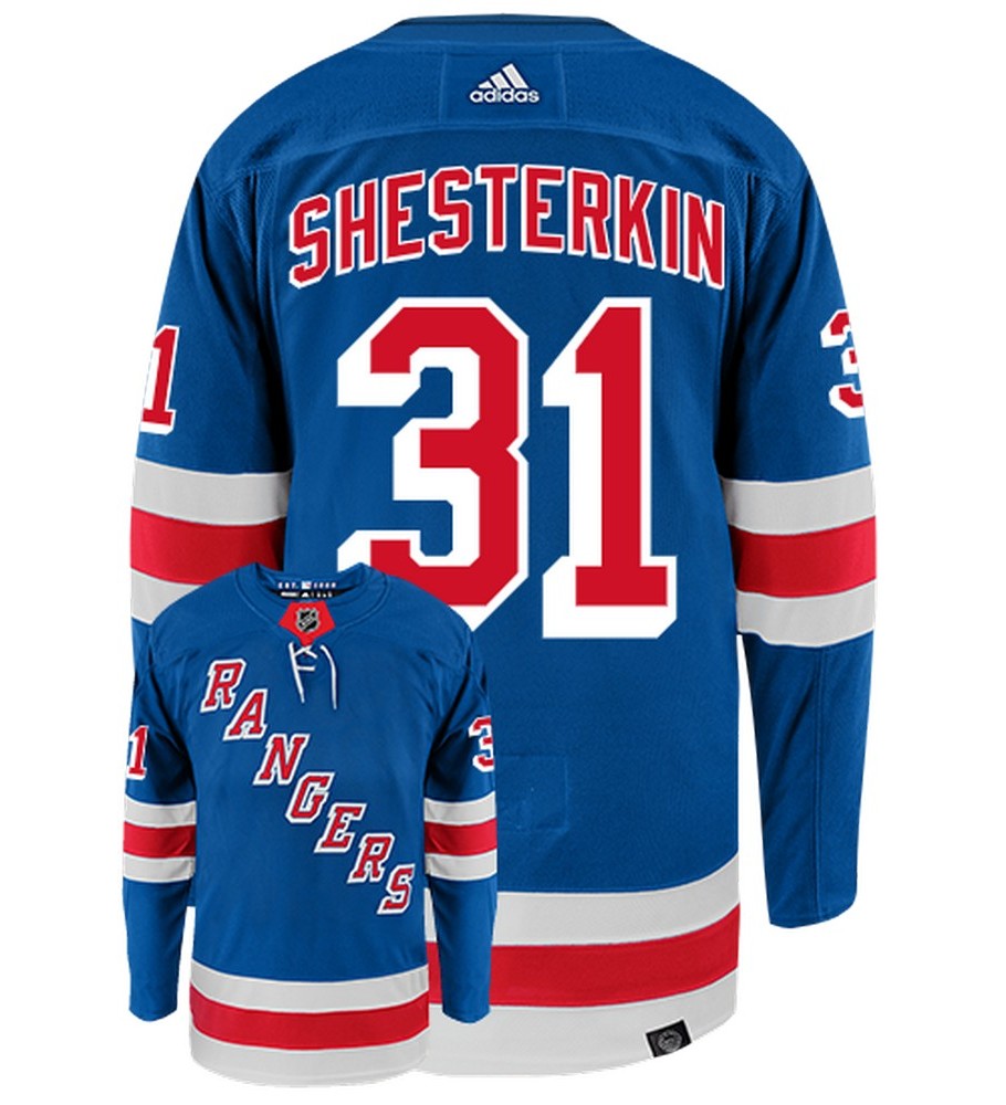 Igor Shesterkin New York Rangers Adidas Primegreen Authentic NHL Hockey Jersey