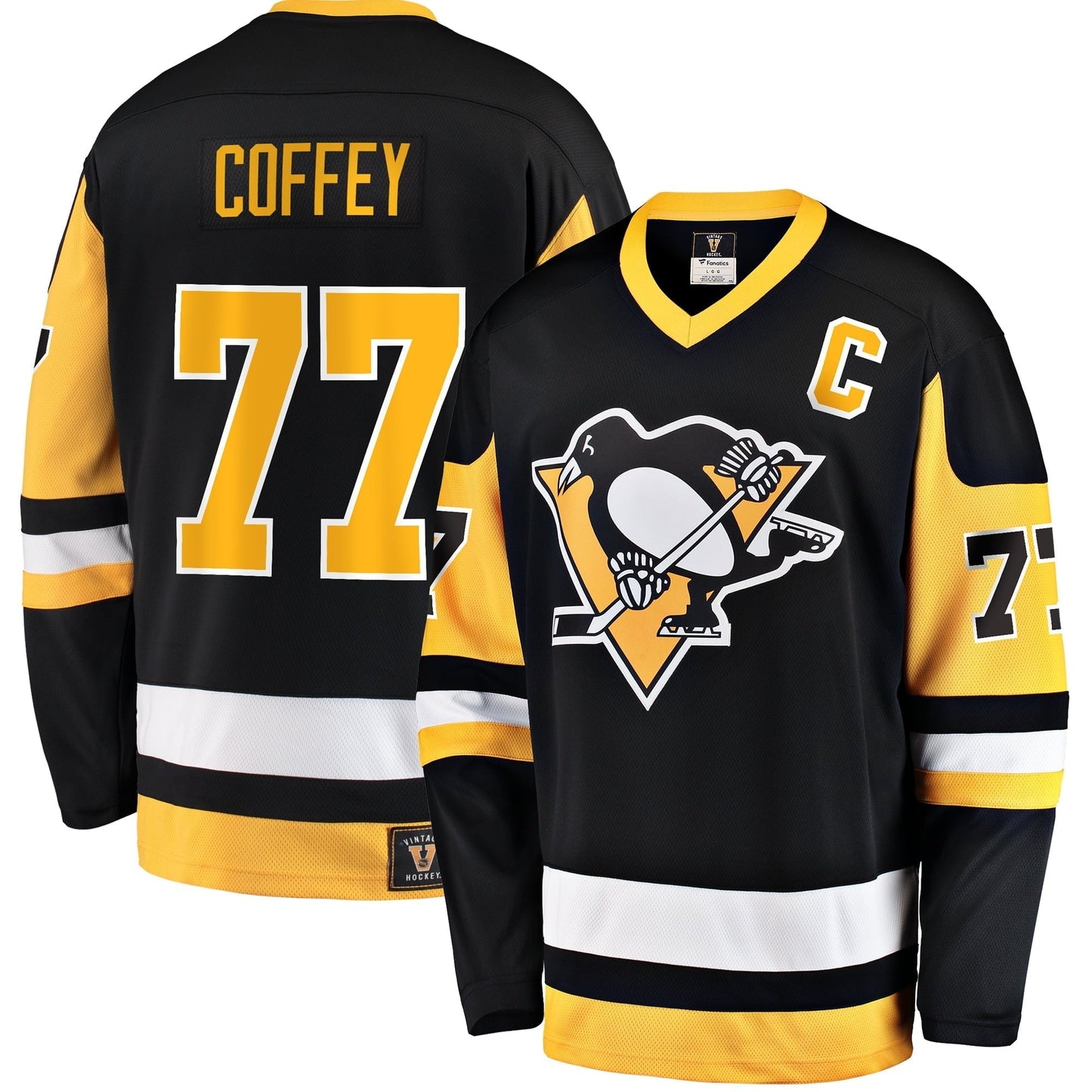 Men's Fanatics Branded Paul Coffey Black Pittsburgh Penguins Premier Breakaway Retired Player Jersey