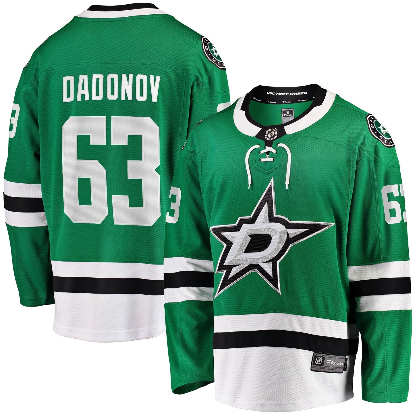 Men's Fanatics Branded Evgenii Dadonov Green Dallas Stars Home Breakaway Jersey