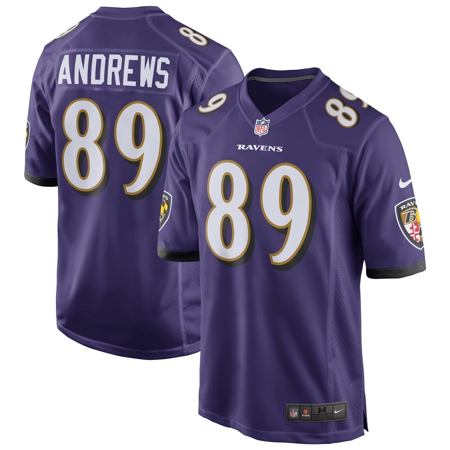 Men's Nike Mark Andrews Purple Baltimore Ravens Game Jersey