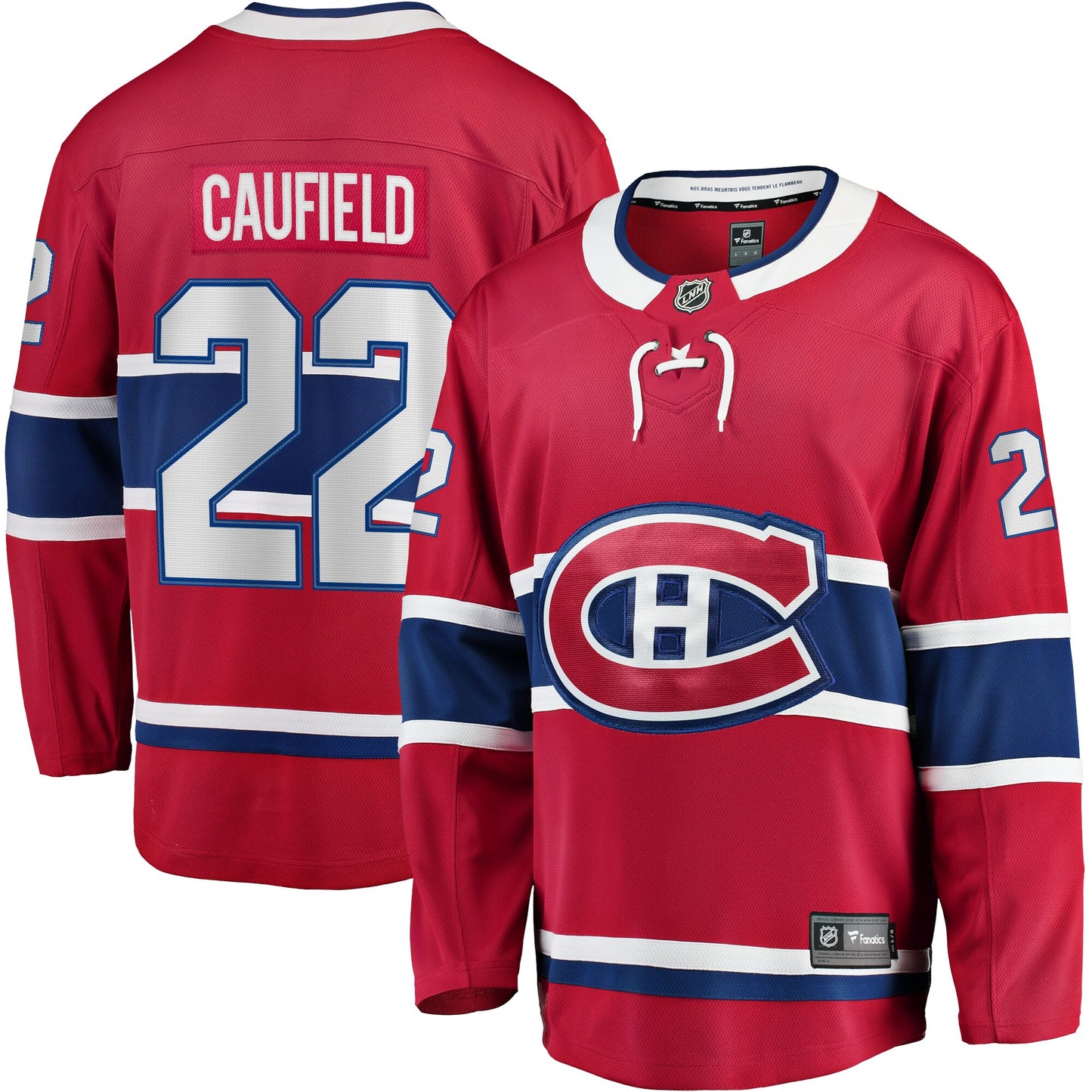 Cole Caufield Montreal Canadiens Fanatics Branded Home Premier Breakaway Player Jersey - Red