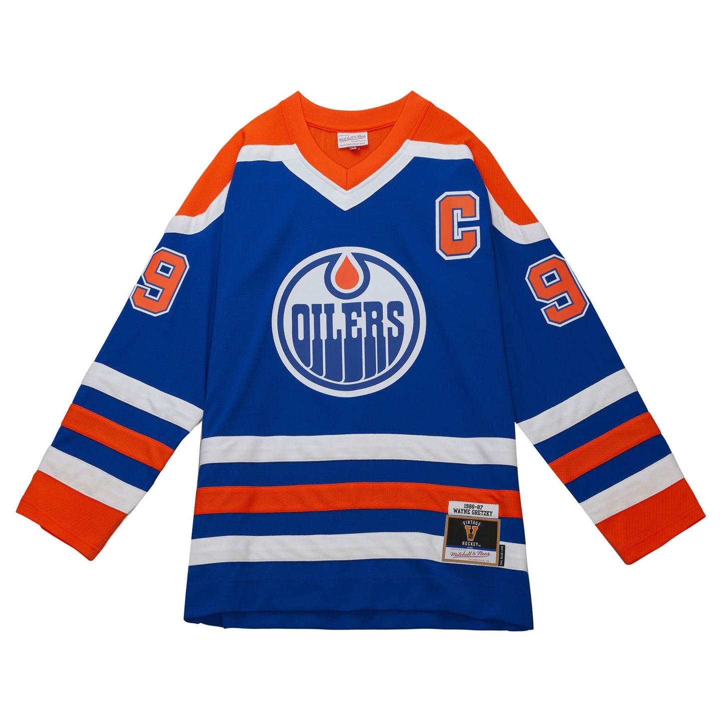 Blue Line Wayne Gretzky Edmonton Oilers 1986 Jersey