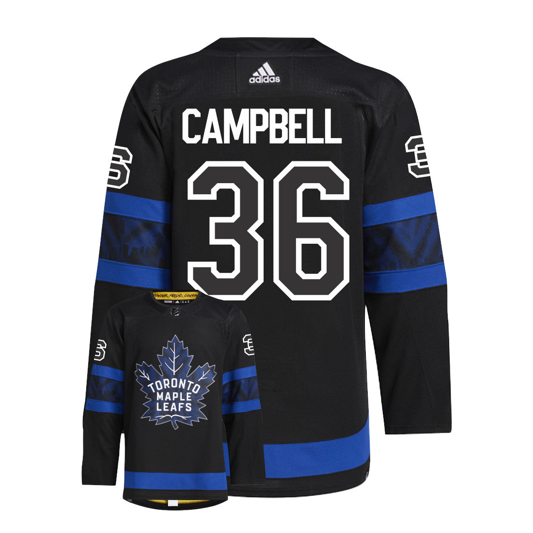 Jack Campbell Toronto Maple Leafs Adidas Primegreen Authentic NHL Hockey Jersey