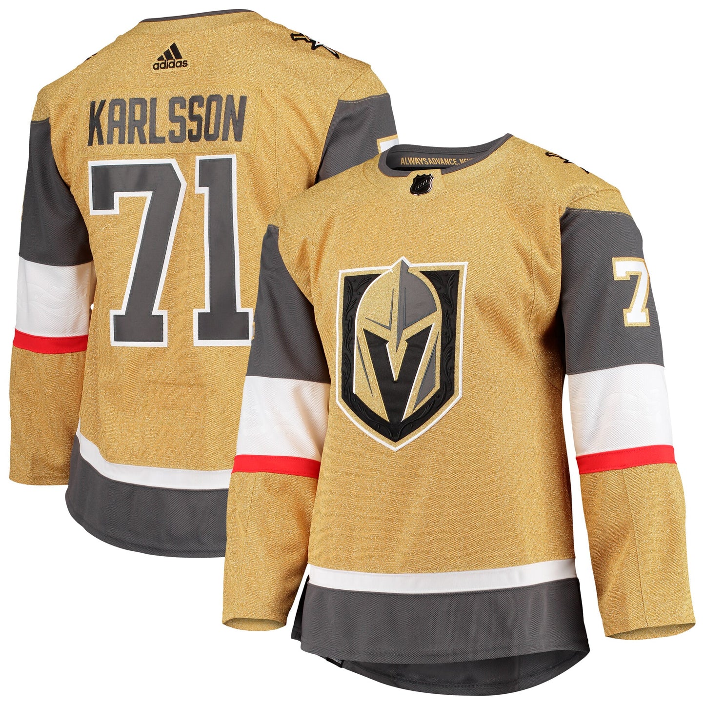 William Karlsson Vegas Golden Knights adidas Home Primegreen Authentic Pro Player Jersey - Gold