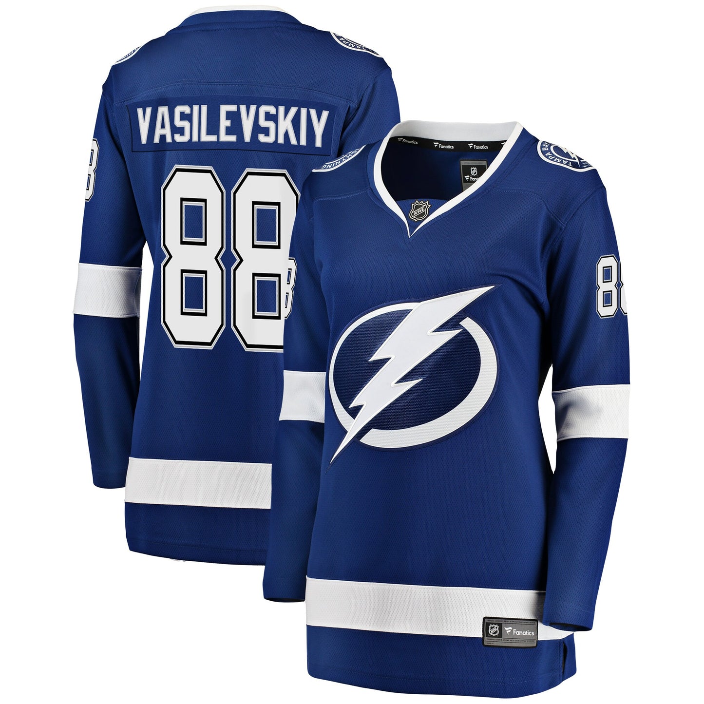 Andrei Vasilevskiy Tampa Bay Lightning Fanatics Branded Women's Premier Breakaway Player Jersey - Blue