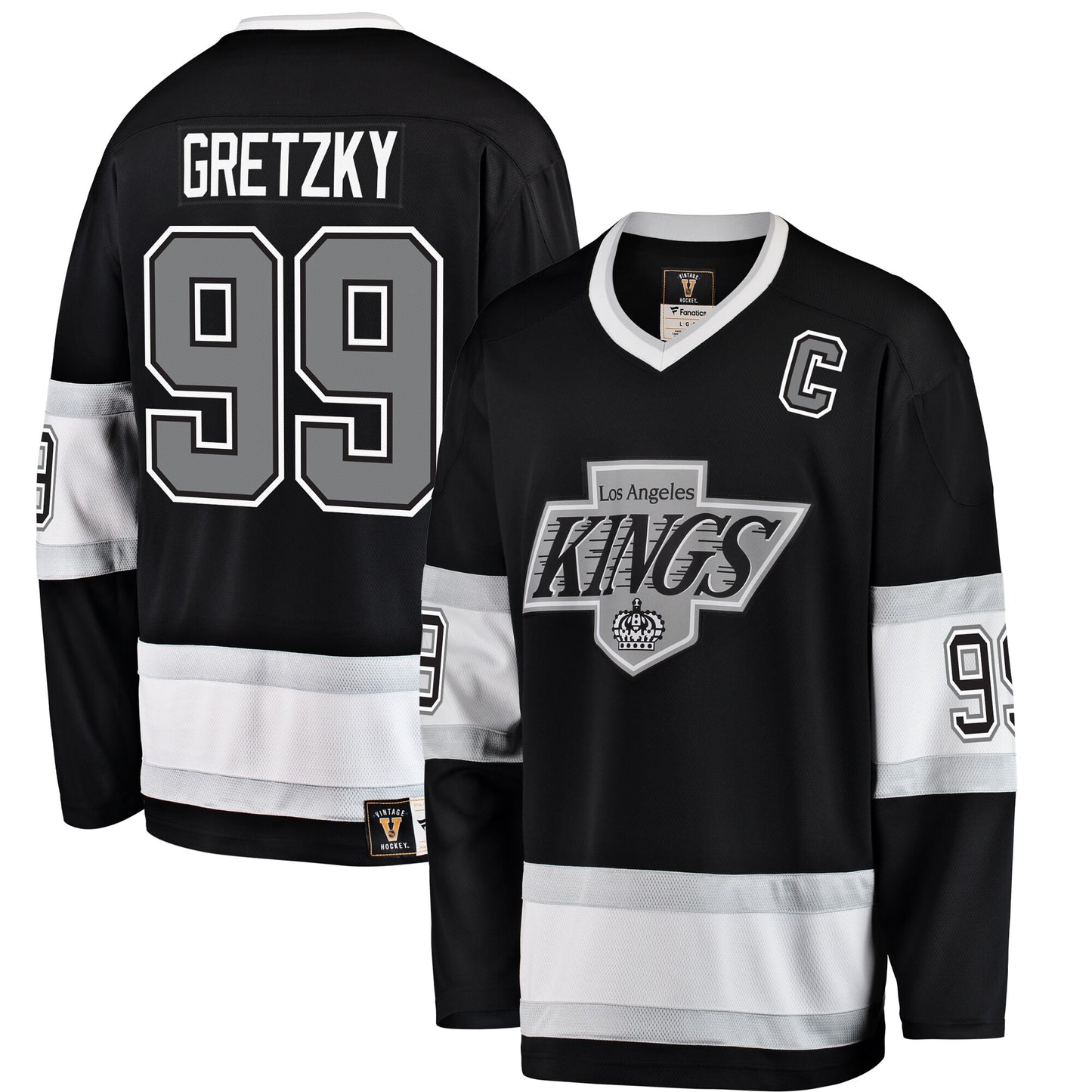 Wayne Gretzky Los Angeles Kings Fanatics Branded Premier Breakaway Retired Player Jersey - Black