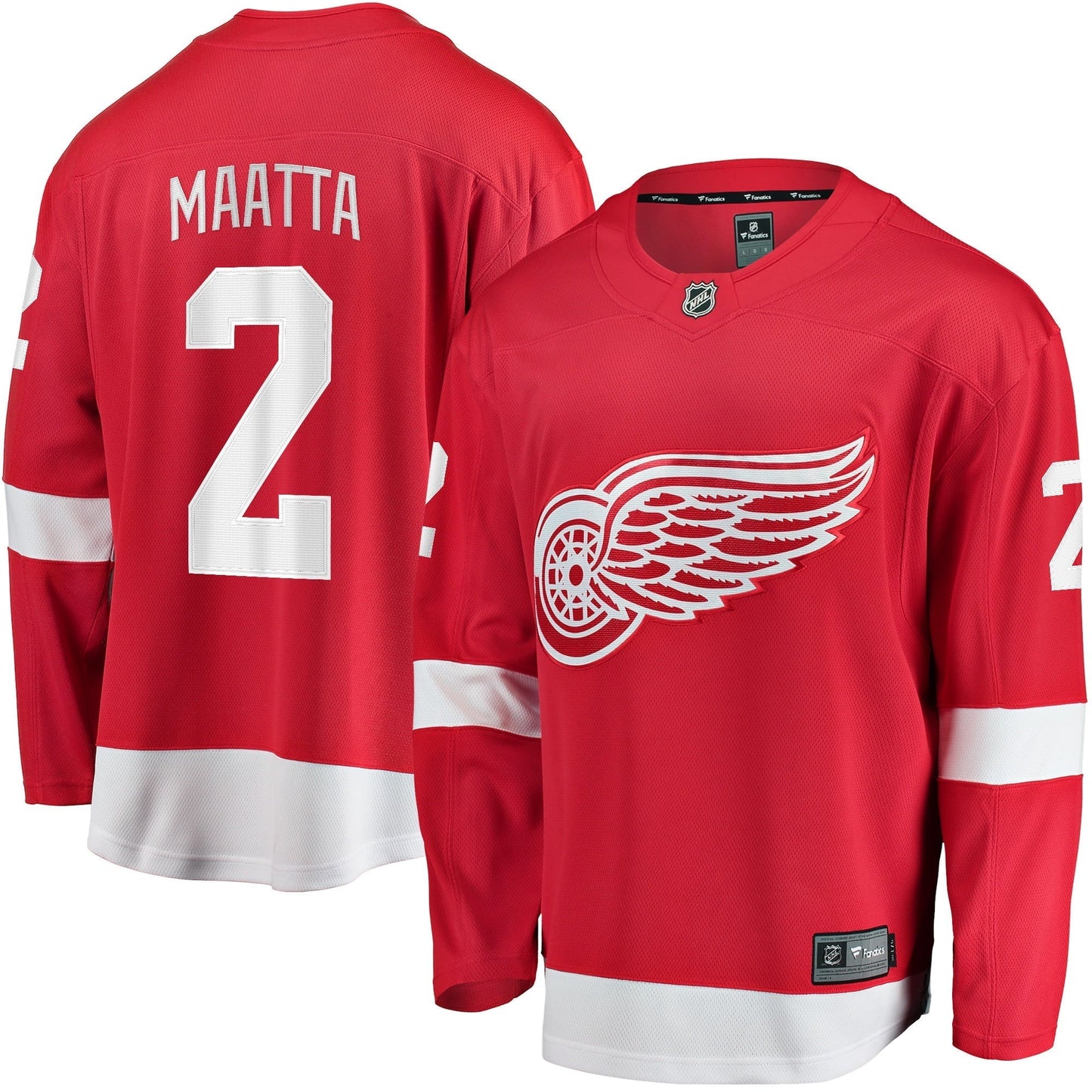 Men's Fanatics Branded Olli Maatta Red Detroit Red Wings Home Breakaway Player Jersey