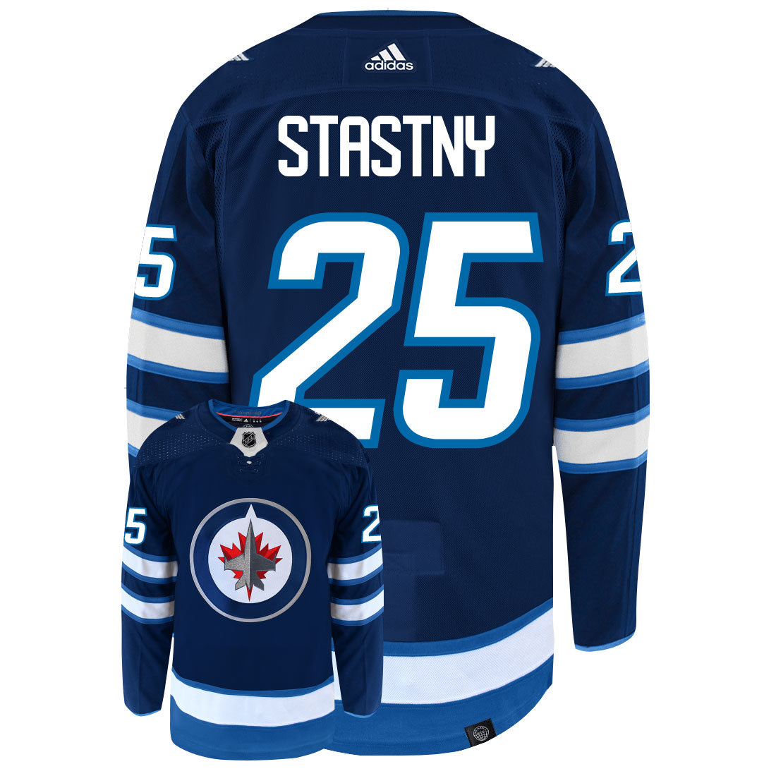 Paul Stastny Winnipeg Jets Adidas Primegreen Authentic NHL Hockey Jersey