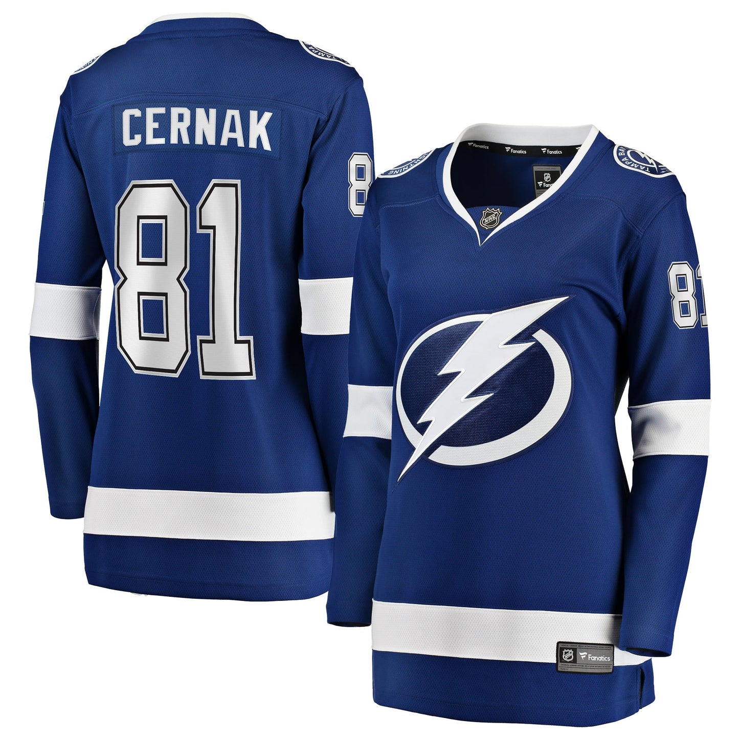 Women's Erik Cernak Fanatics Branded Blue Tampa Bay Lightning Home Breakaway Player Jersey