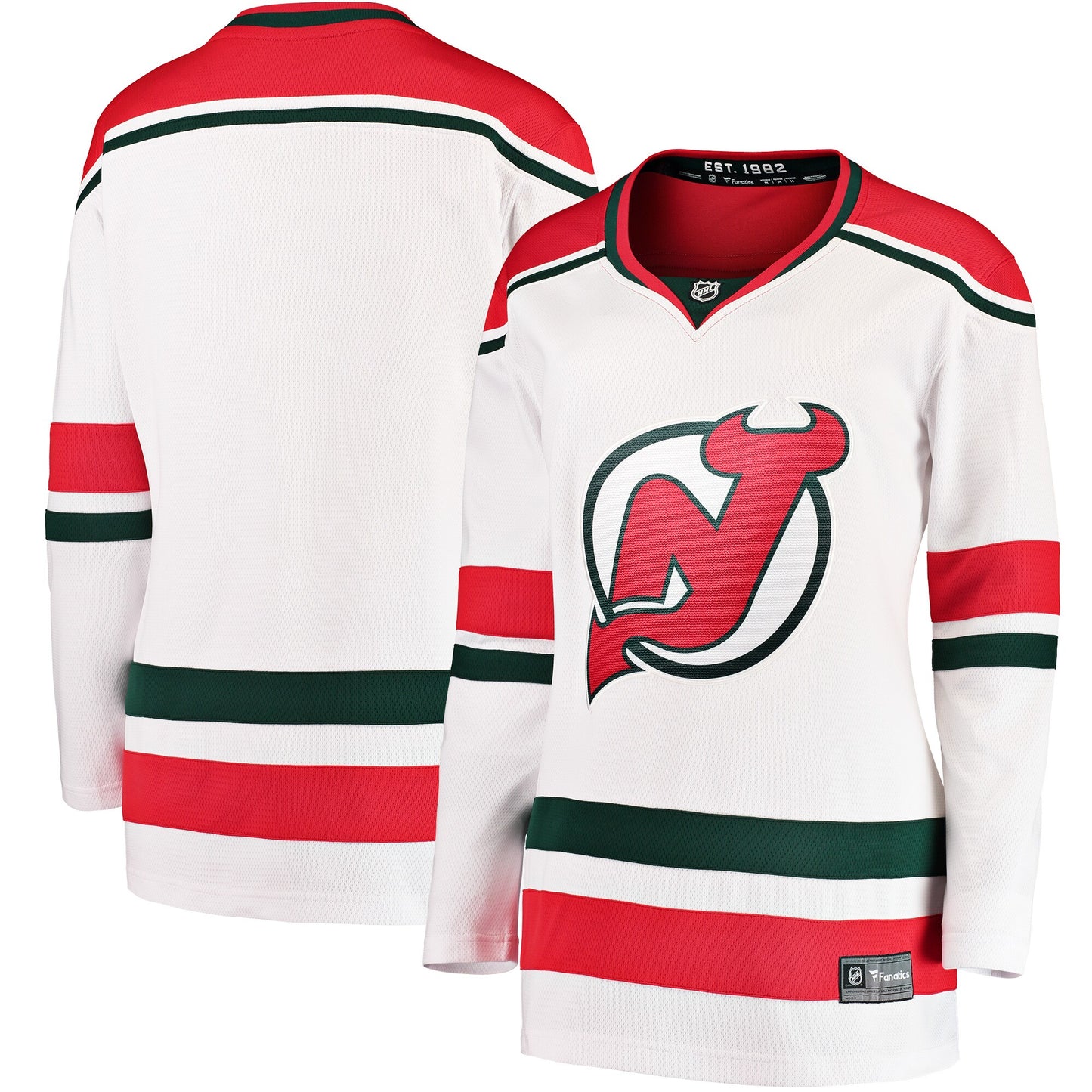New Jersey Devils Fanatics Branded Women's 2022/23 Heritage Premier Breakaway Jersey - White