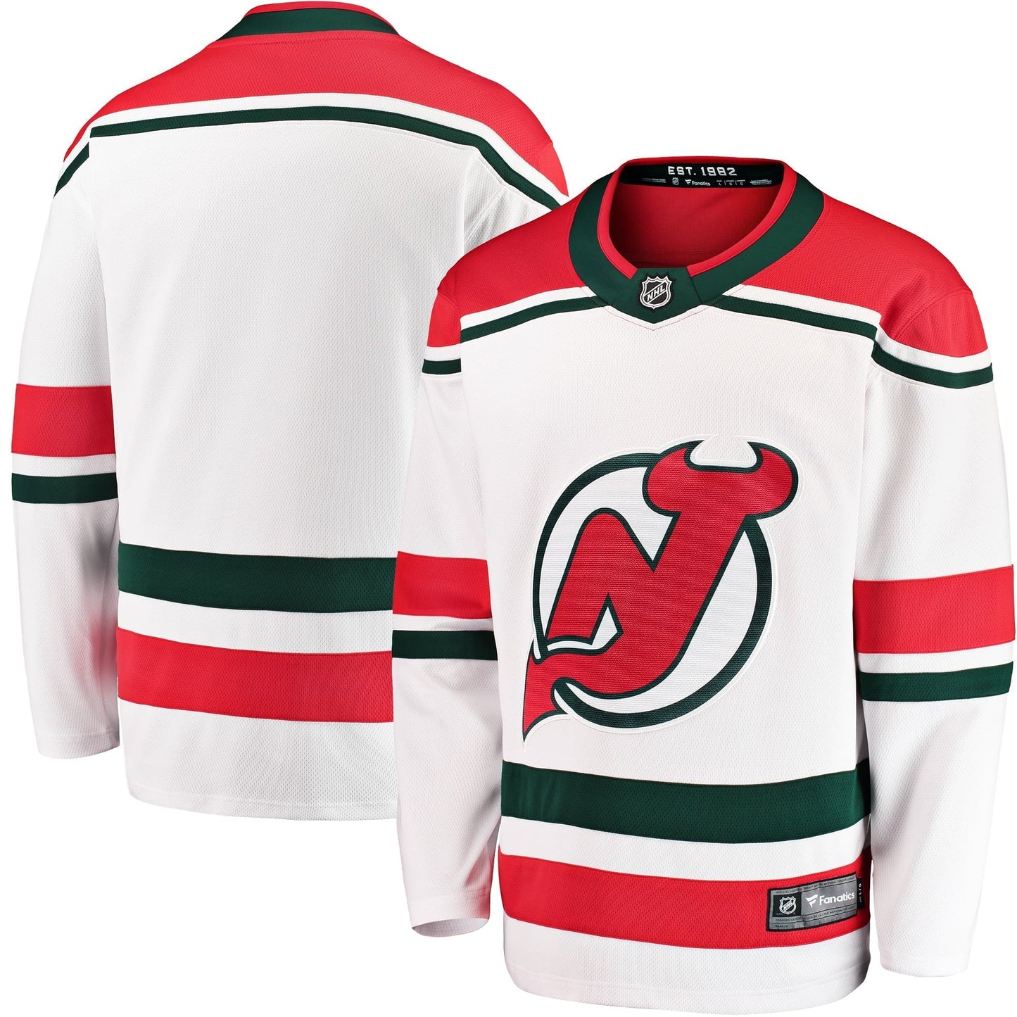 Men's Fanatics Branded White New Jersey Devils 2022/23 Heritage Premier Breakaway Jersey