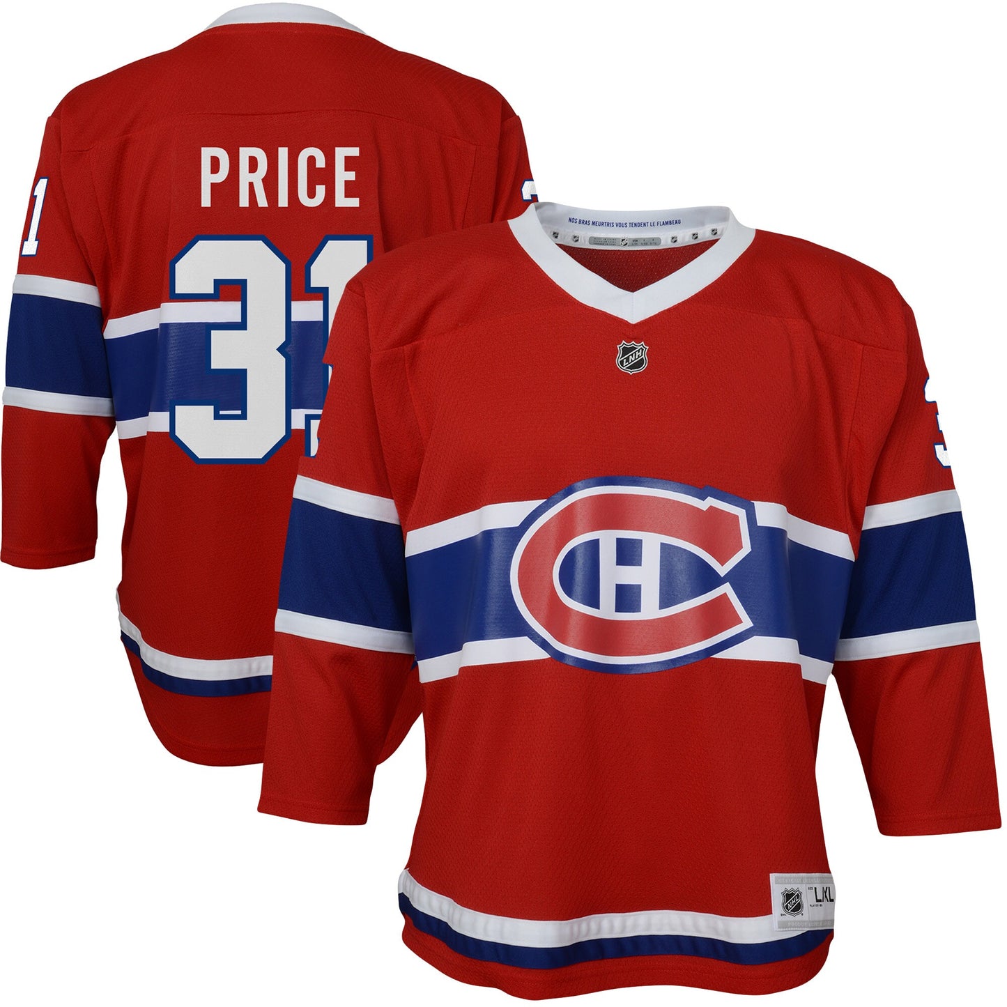 Carey Price Montreal Canadiens Youth Home Replica Player Jersey - Red