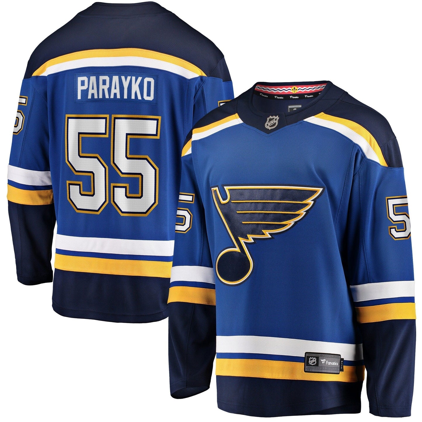 Men's Fanatics Branded Colton Parayko Blue St. Louis Blues Breakaway Player Jersey