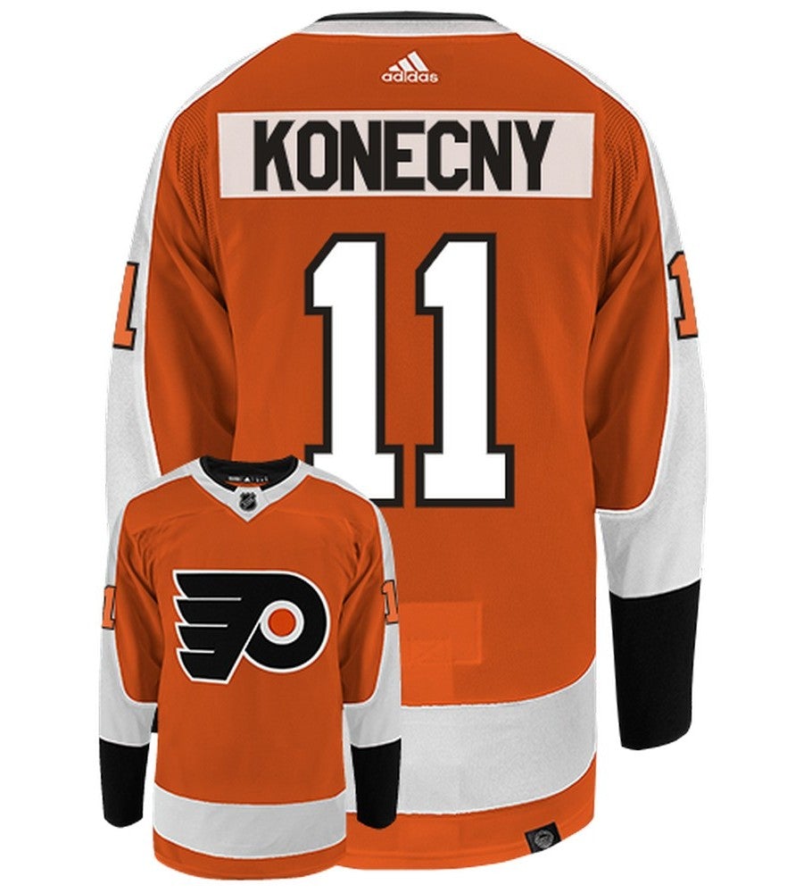 Travis Konecny Philadelphia Flyers Adidas Primegreen Authentic NHL Hockey Jersey
