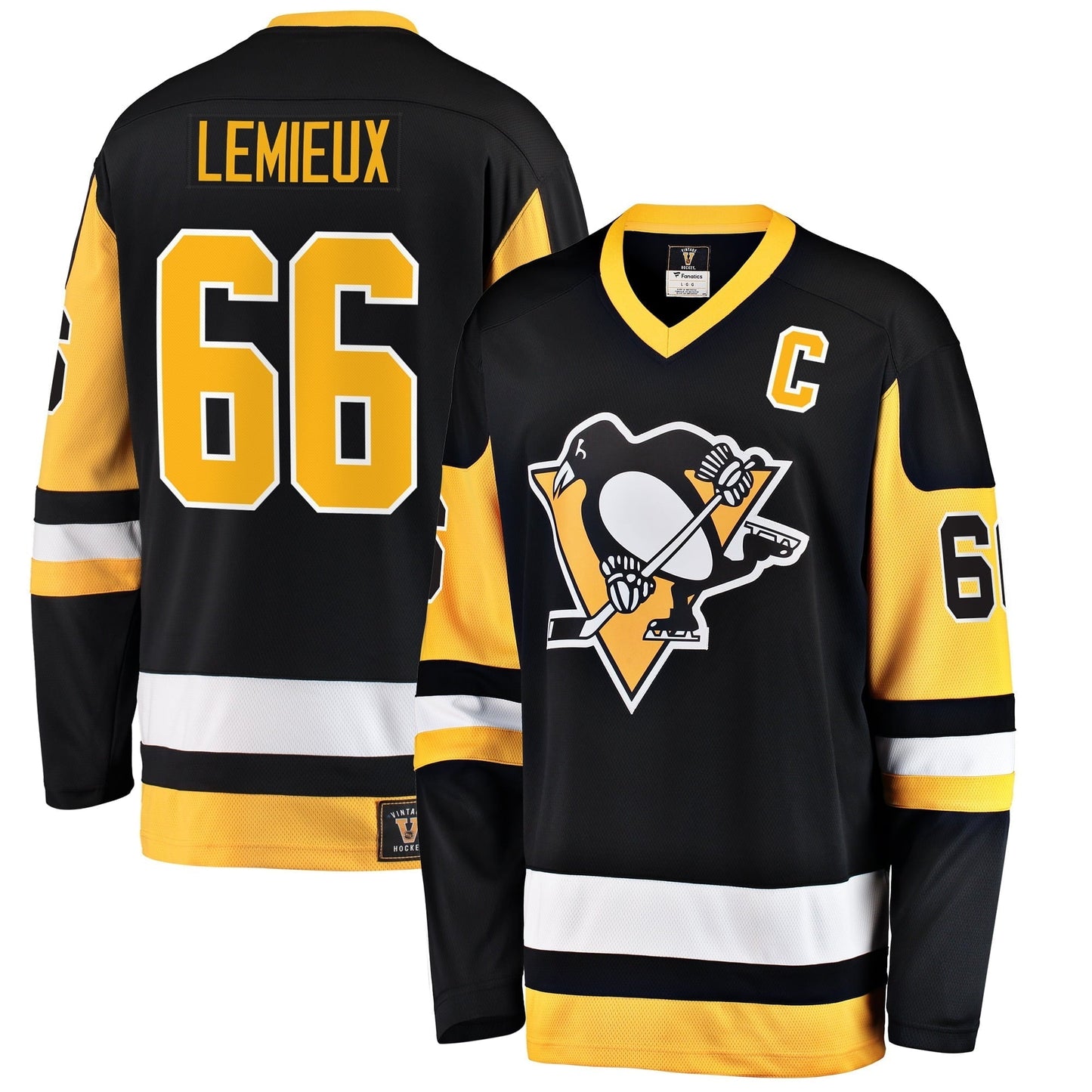 Men's Fanatics Branded Mario Lemieux Black Pittsburgh Penguins Premier Breakaway Retired Player Jersey