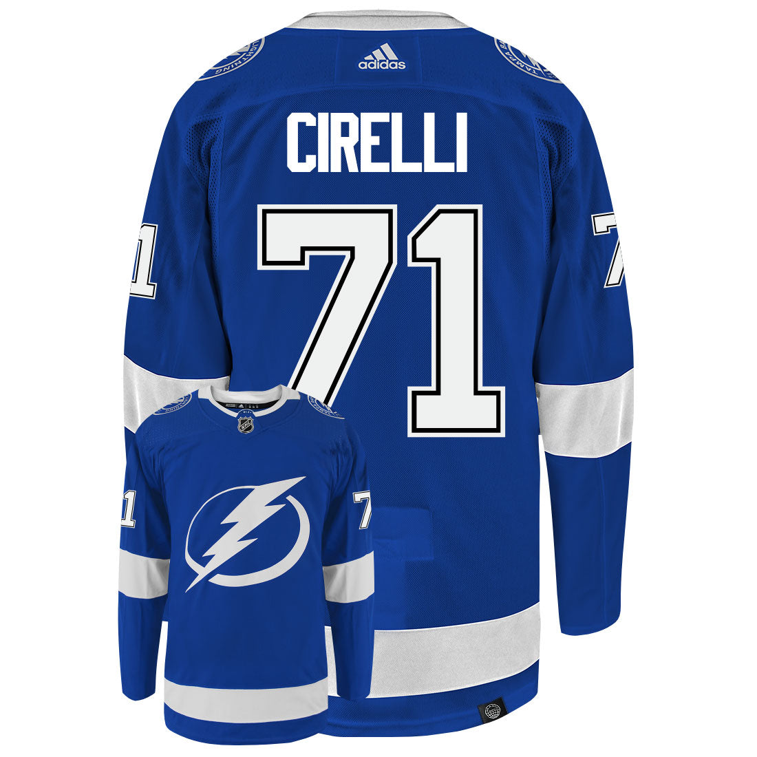Anthony Cirelli Tampa Bay Lightning Adidas Primegreen Authentic NHL Hockey Jersey