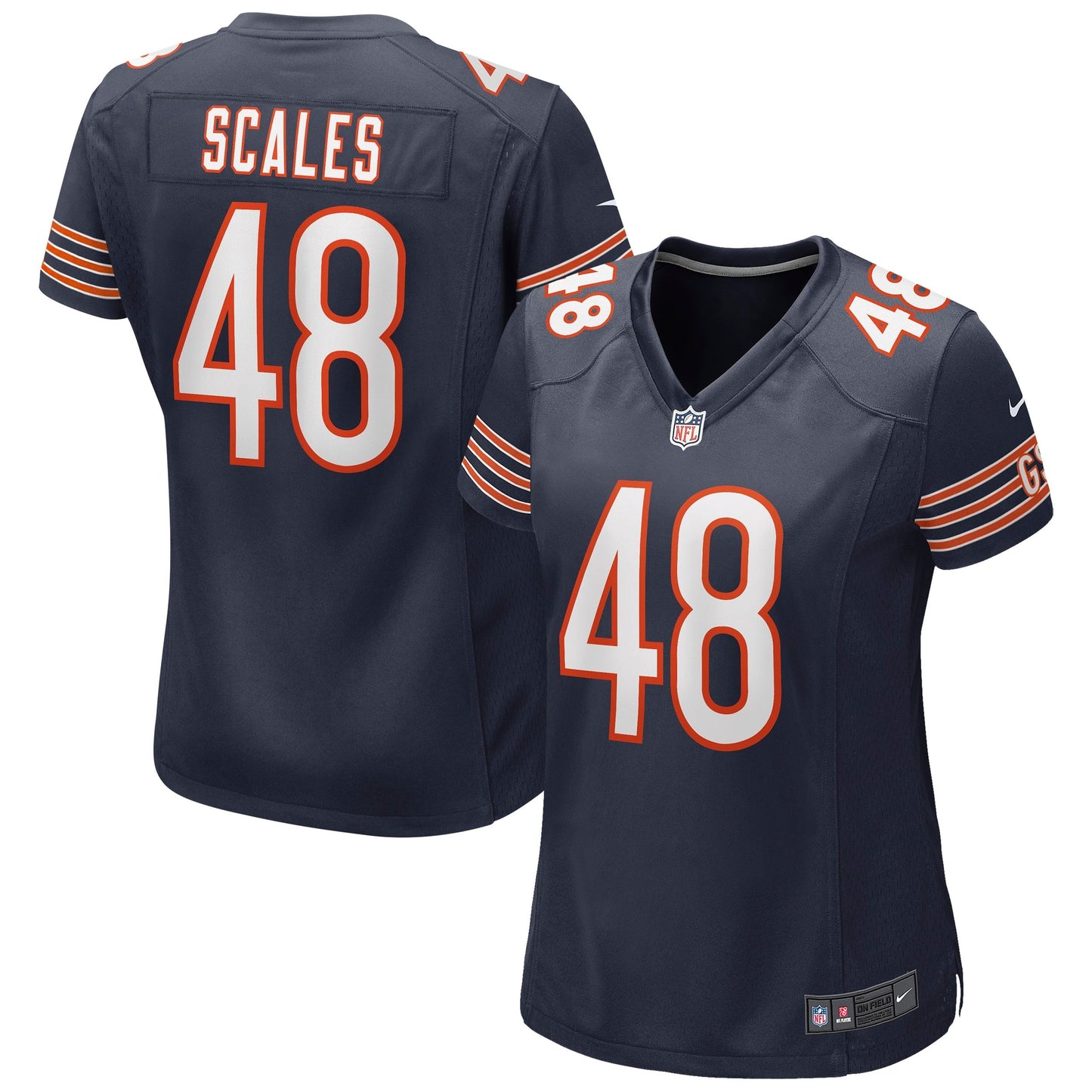 Women's Nike Patrick Scales Navy Chicago Bears Game Jersey