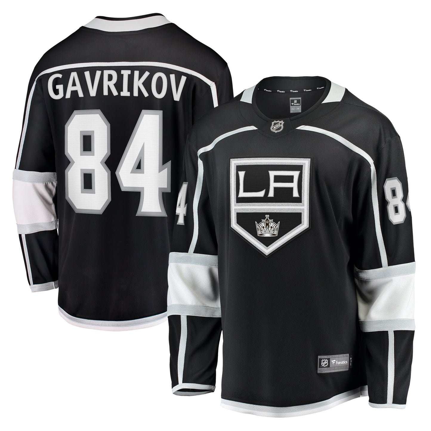 Men's Fanatics Branded Vladislav Gavrikov Black Los Angeles Kings Home Breakaway Jersey