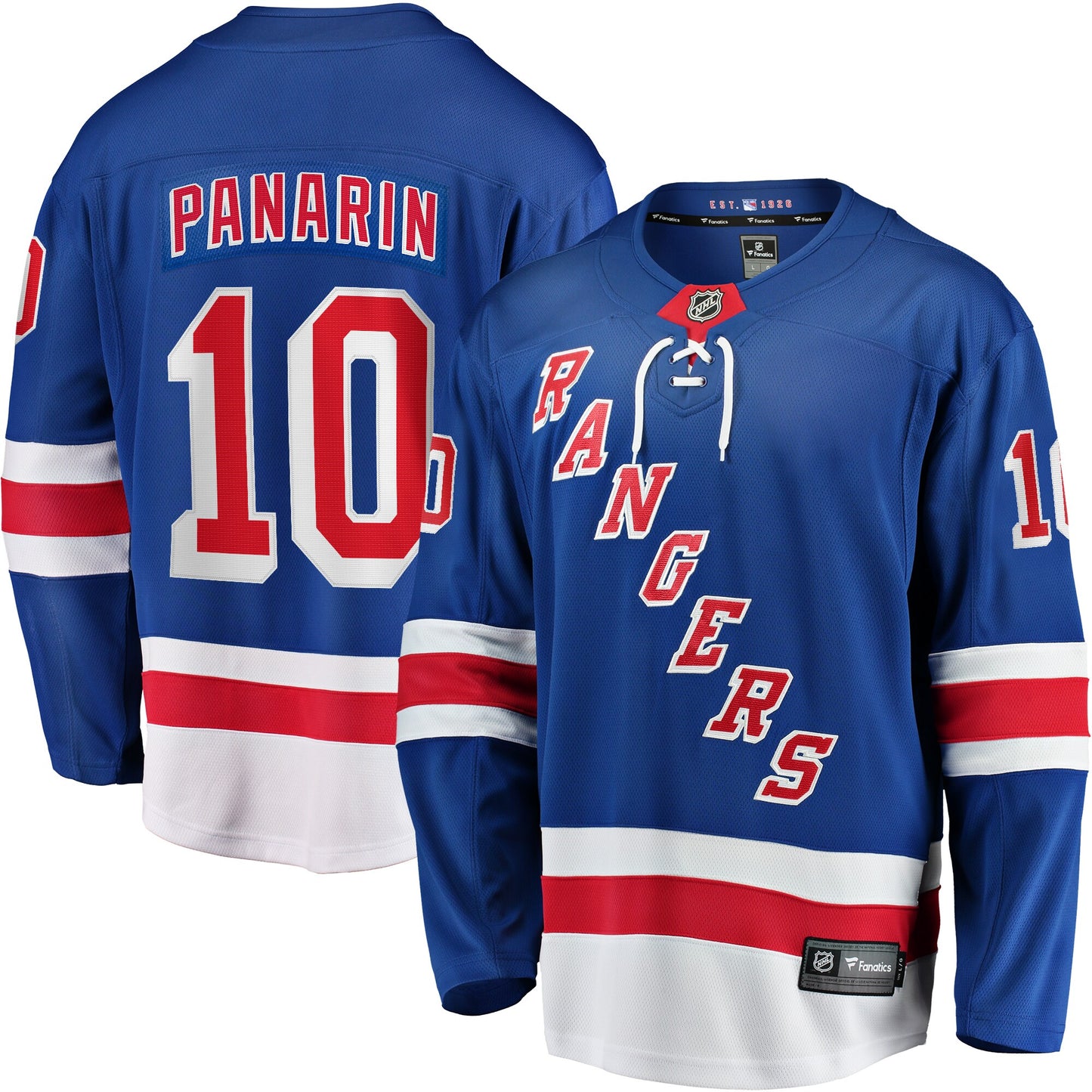 Artemi Panarin New York Rangers Fanatics Branded Premier Breakaway Player Jersey - Blue